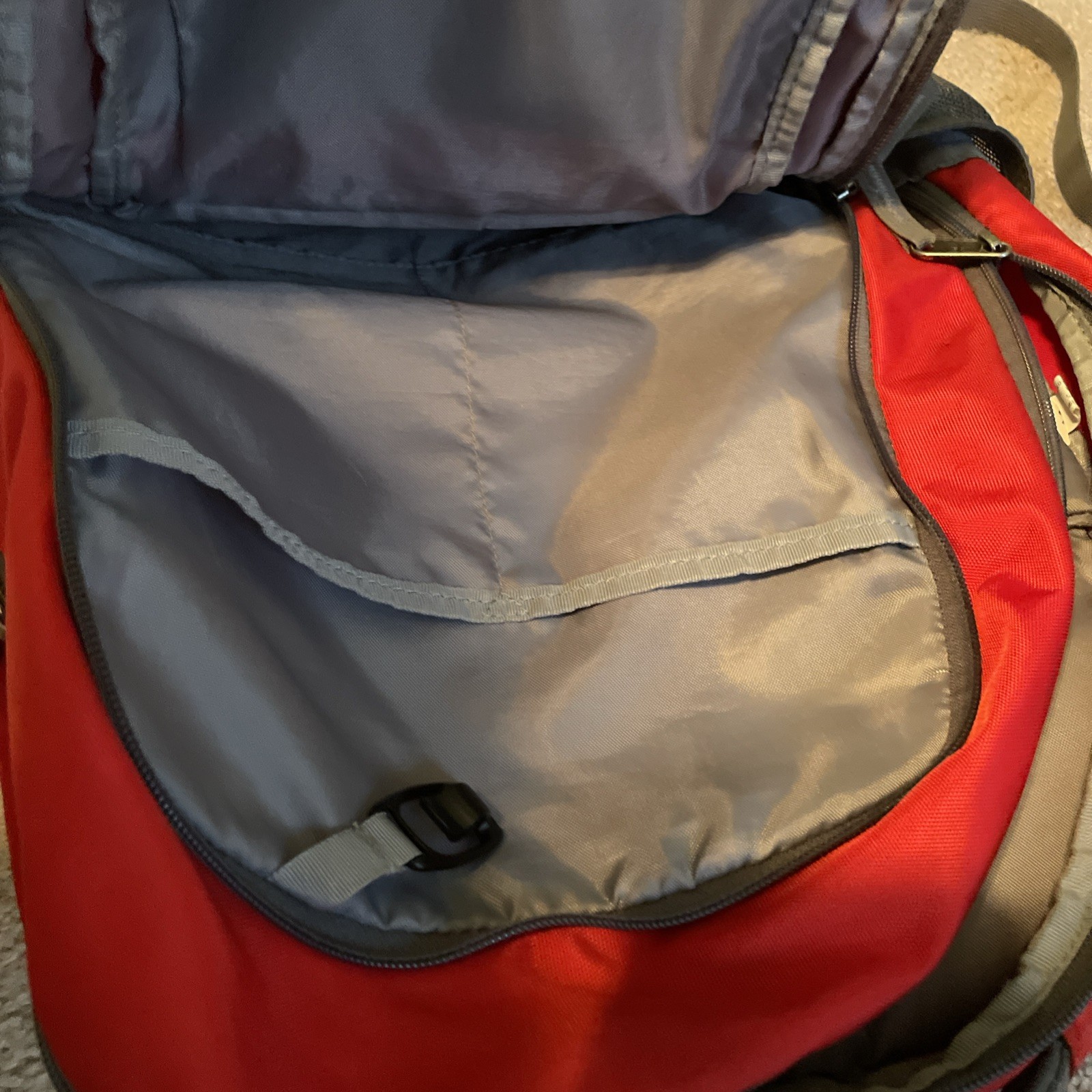 Under Armor Storm 1 School Backpack 4 Pockets Red And Gray Color 4