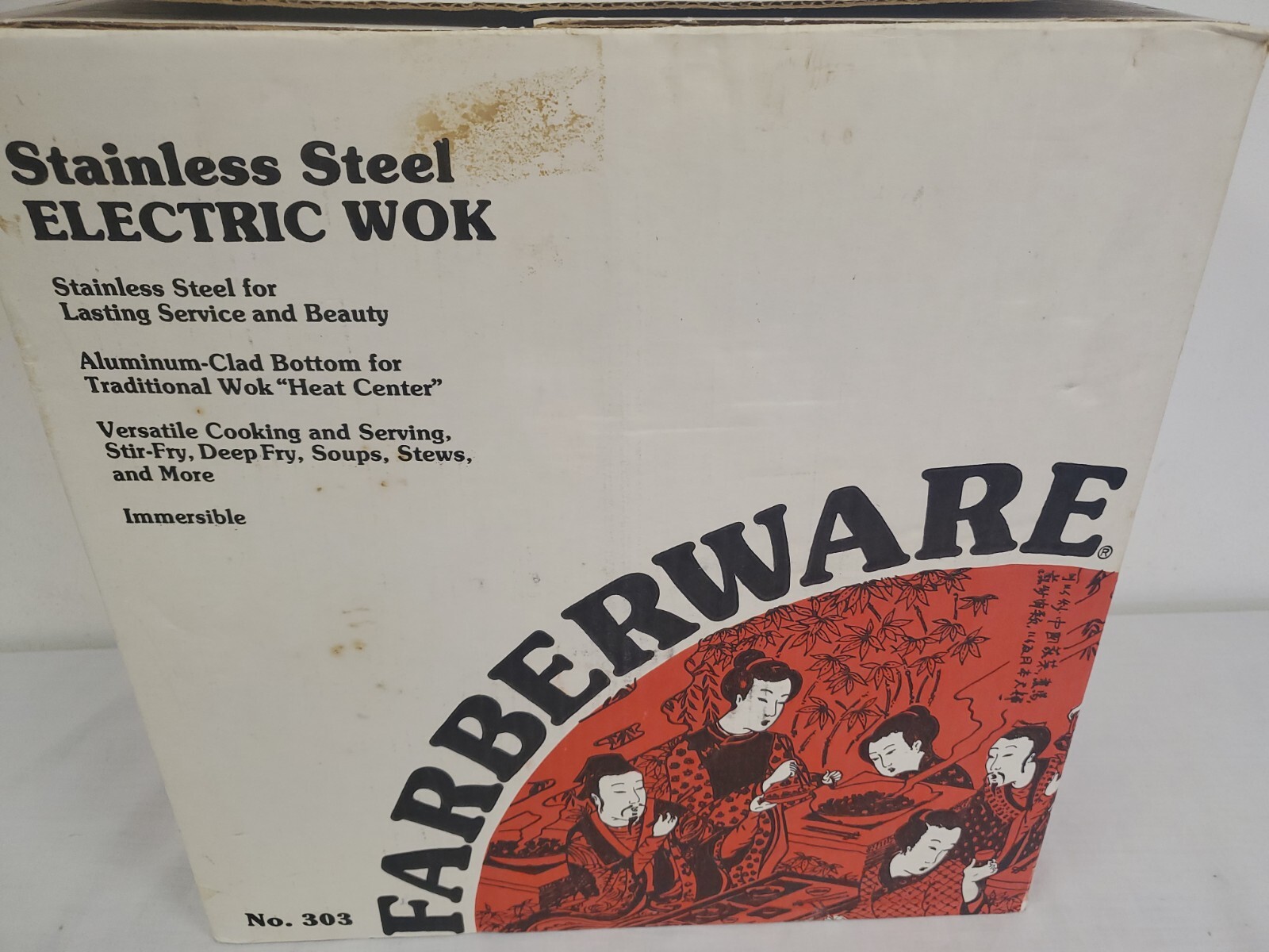 Vintage Farberware Stainless Steel ELECTRIC WOK #303 in Box Aluminum Clad Bottom gallery