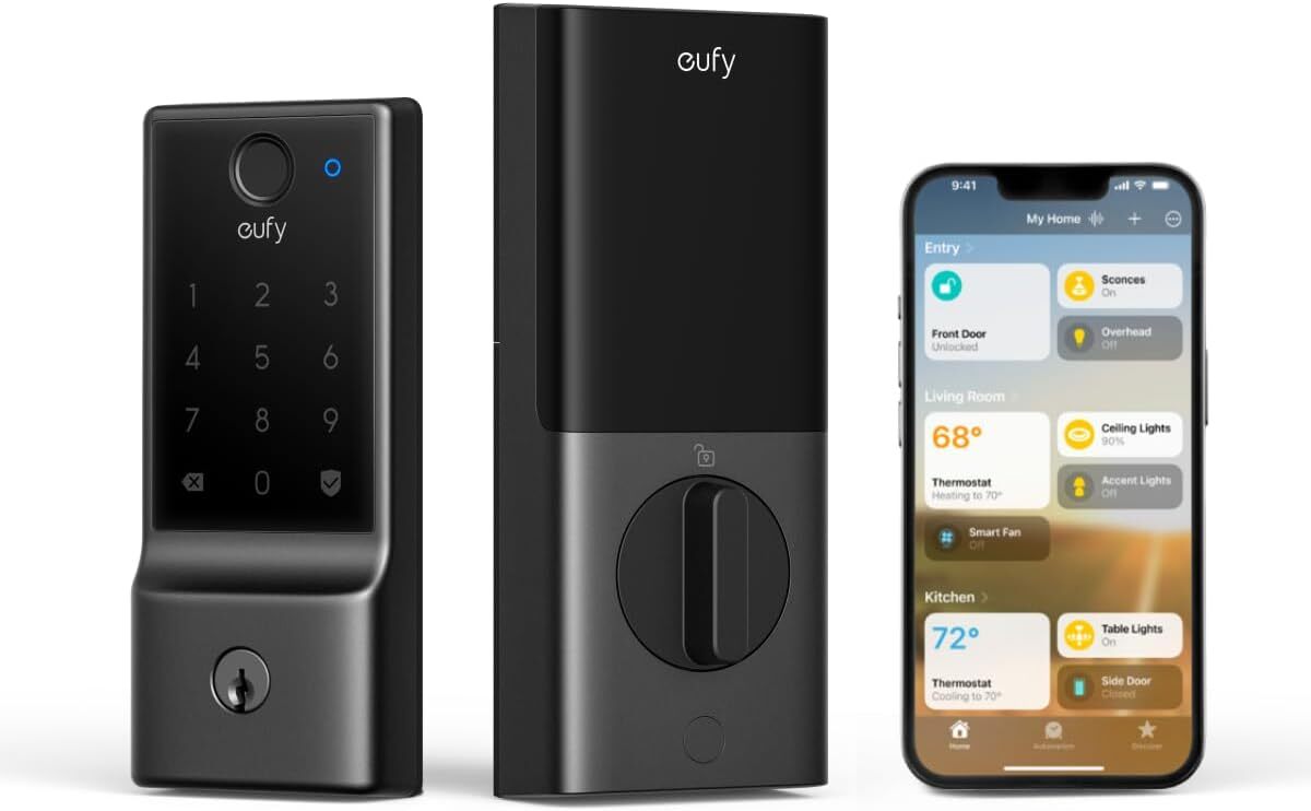 eufy Smart Lock E31 Fingerprint Keyless Entry Door Lock w/ Apple Home Ecosystem gallery