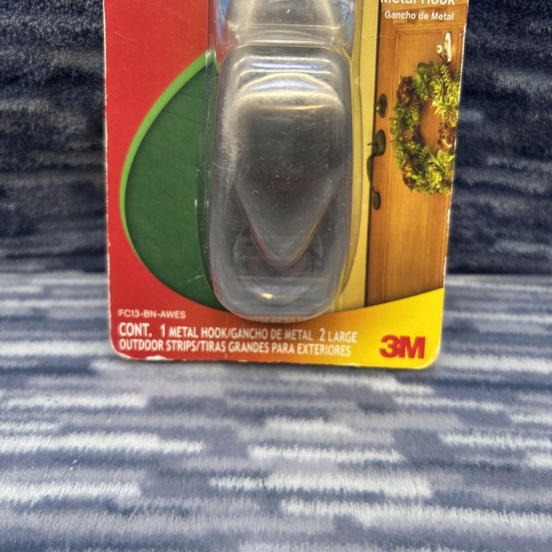 3M Command Outdoor Large Metal Hook, Foam Strips, 5Lb Hold {Wall 1} gallery