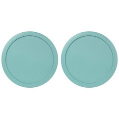 Replacement Lid for Pyrex 1-CUP Storage Cover 4″ Bowl 7202-PC Turquoise (2 pcs)