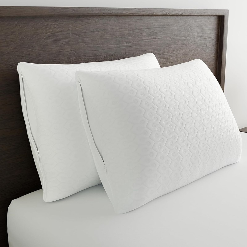 Allergy Bed Pillow Protector Queen Size Breathable Dust Mite Bedbug Proof gallery