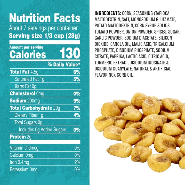(6 pack) CORN NUTS Ranch Crunchy Corn Kernels Flavored Nuts Snack, 7 oz gallery