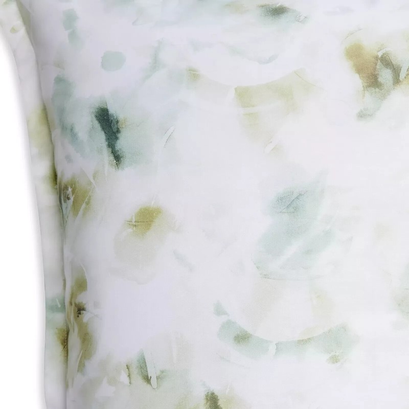 Sferra Acquerello Willow Continental Shams Pair Cotton Sateen Print Italy NEW gallery