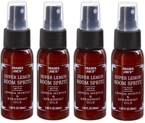4- PACK Trader Joe's Super Lemon Room Spritz Spray Lemon Myrtle &Spearmint Oils gallery
