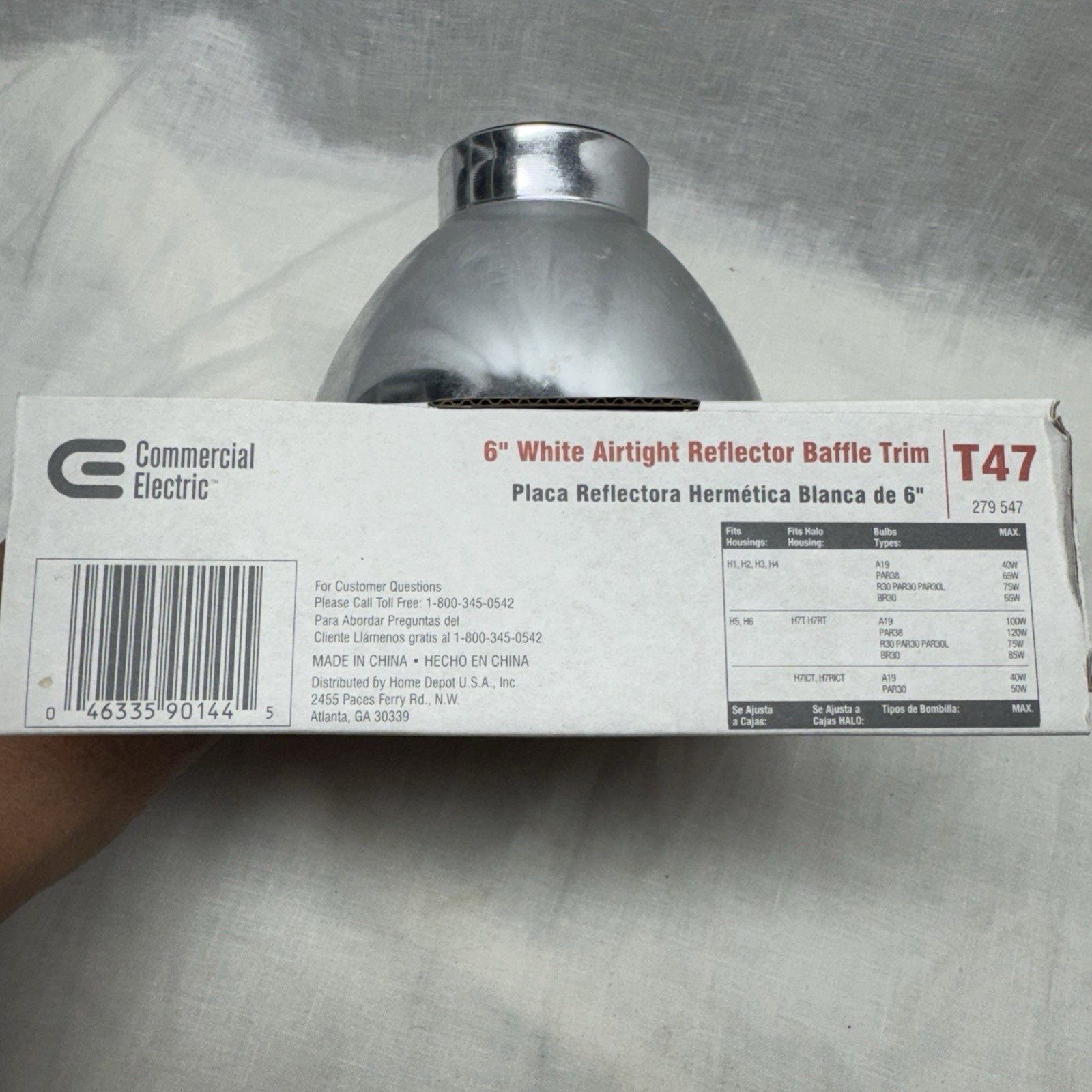 Commercial Electric 6" Recessed Light Trim T47 New in Box gallery