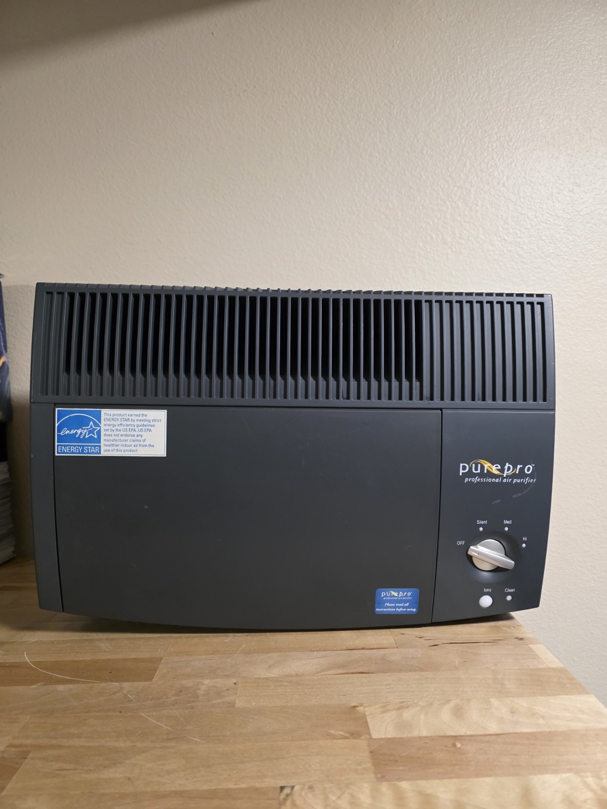 PurePro Professional Air Purifier Electrostatic Ionizer Model PP200 Tested Works gallery