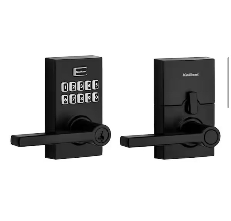 Kwikset SmartCode 917 Matte Black Keypad Door Handle w/ SmartKey Security gallery
