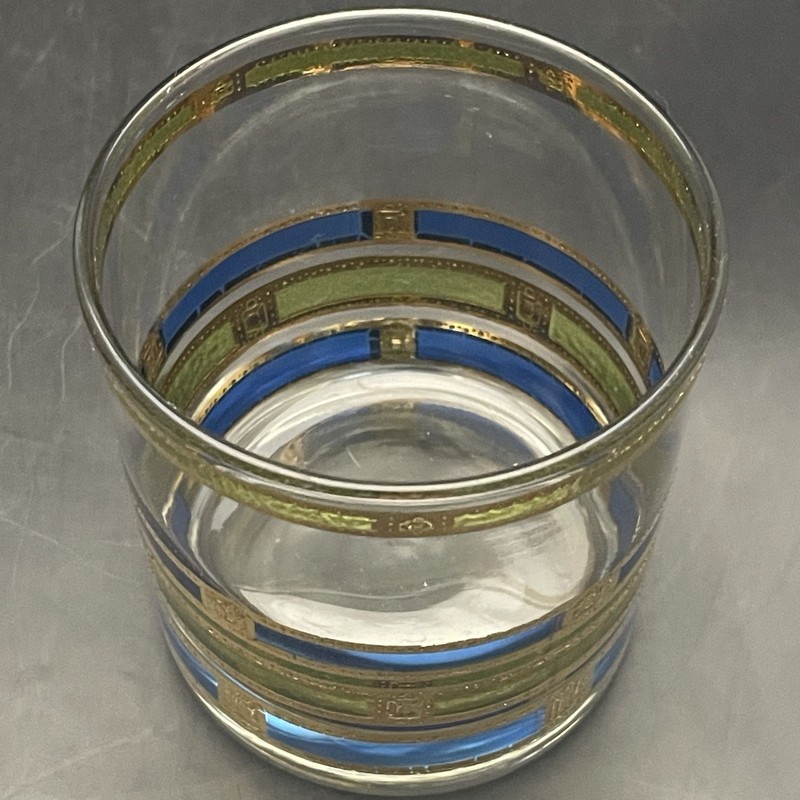 Culver Barware 4pc Empress Old Fashioned Lowball Whiskey Glasses USA 3.5"t 10oz gallery