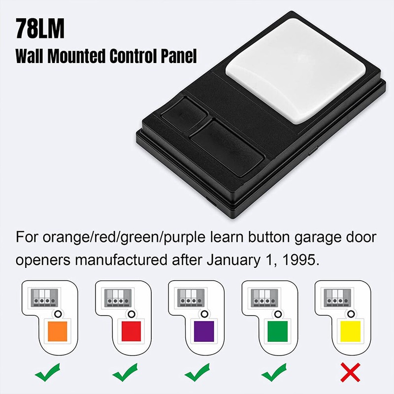 Garage Wall Pad Multi-Function Control Panel for LiftMaster Master 78LM 41C494 gallery