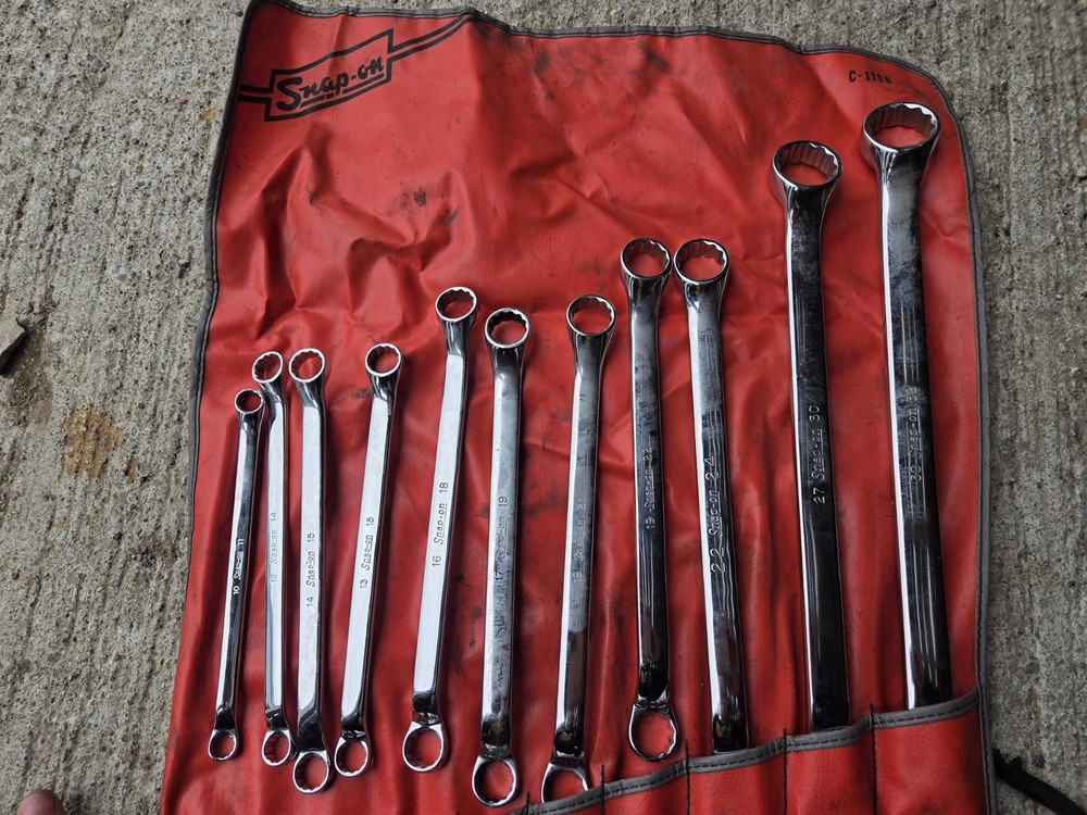 eBay Snap on Offset Box End Wrench Set 11 Pcs 3/8 to 1-5/16 in C113 B Pouch
