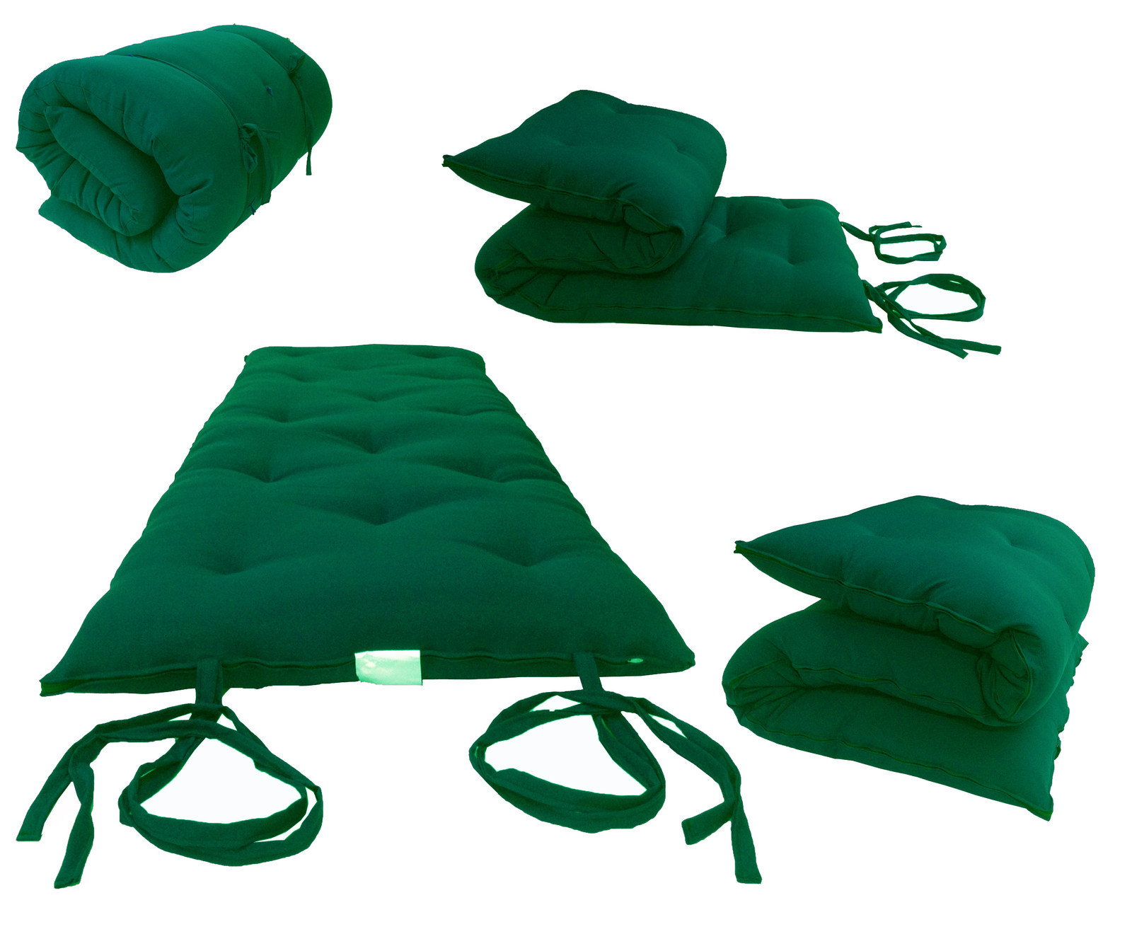 Queen Size Hunter Japanese Floor Rolling Futon Mattresses, Thai Mat, Cotton Beds gallery