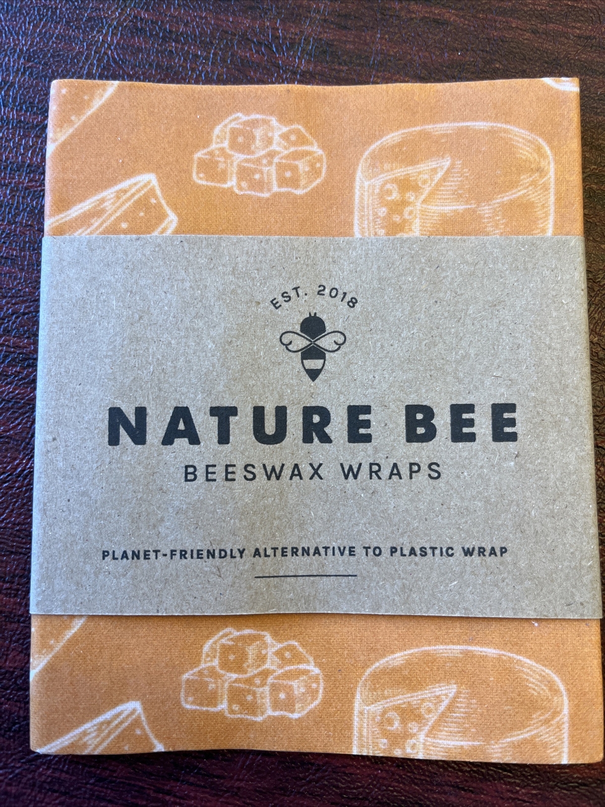 Beeswax Wraps M Food Reusable Sustainable Rewashable, Nature Bee, Nextgen, NIP gallery