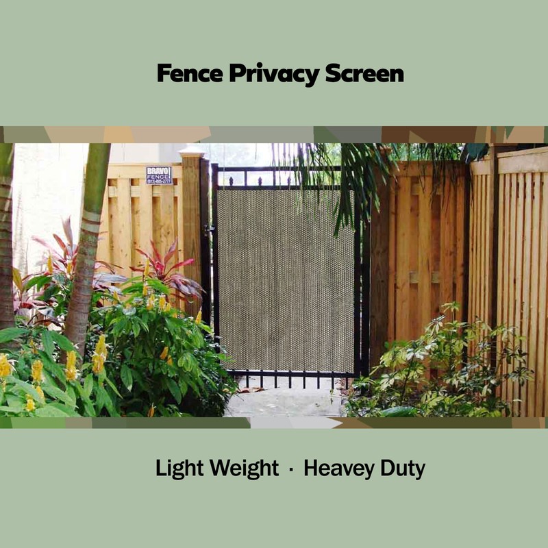 Custom Gate Privacy Screen Cover Panel Barrier for Door Gate Driveway Fence Pool gallery