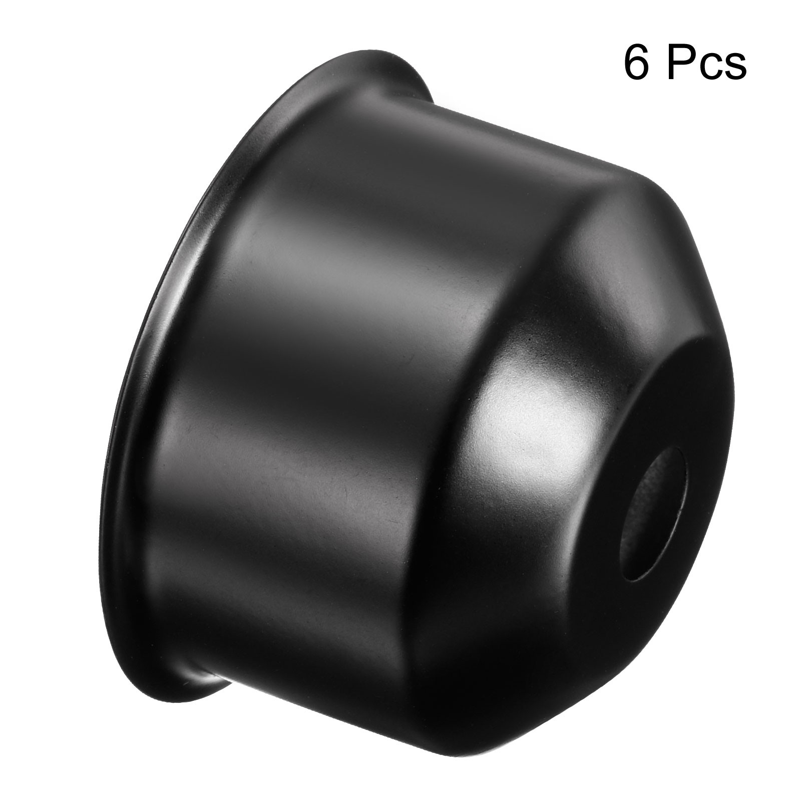 6pack E26/E27 Lamp Socket Cup Decorative Lamp Base Holder Cover Sleeve Black gallery