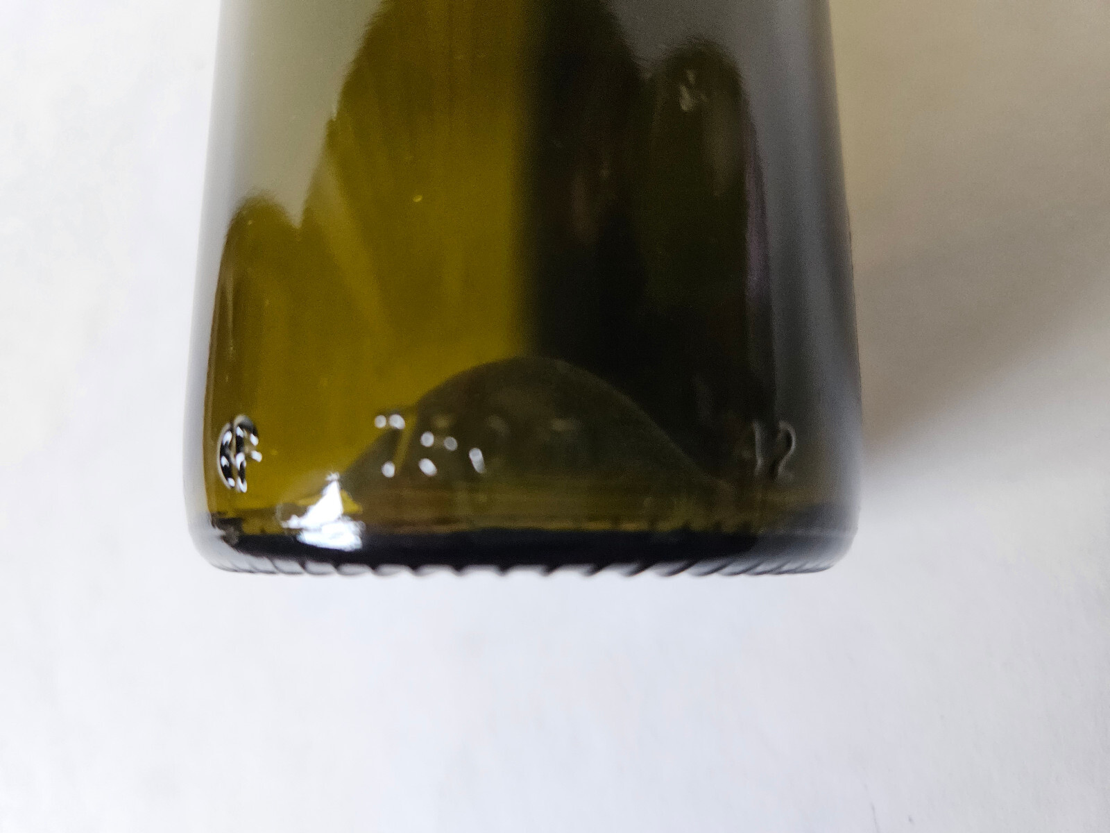 Libbey Tumbler Repurposed Glass Wine Bottle Dark Olive Green 16oz NEW gallery