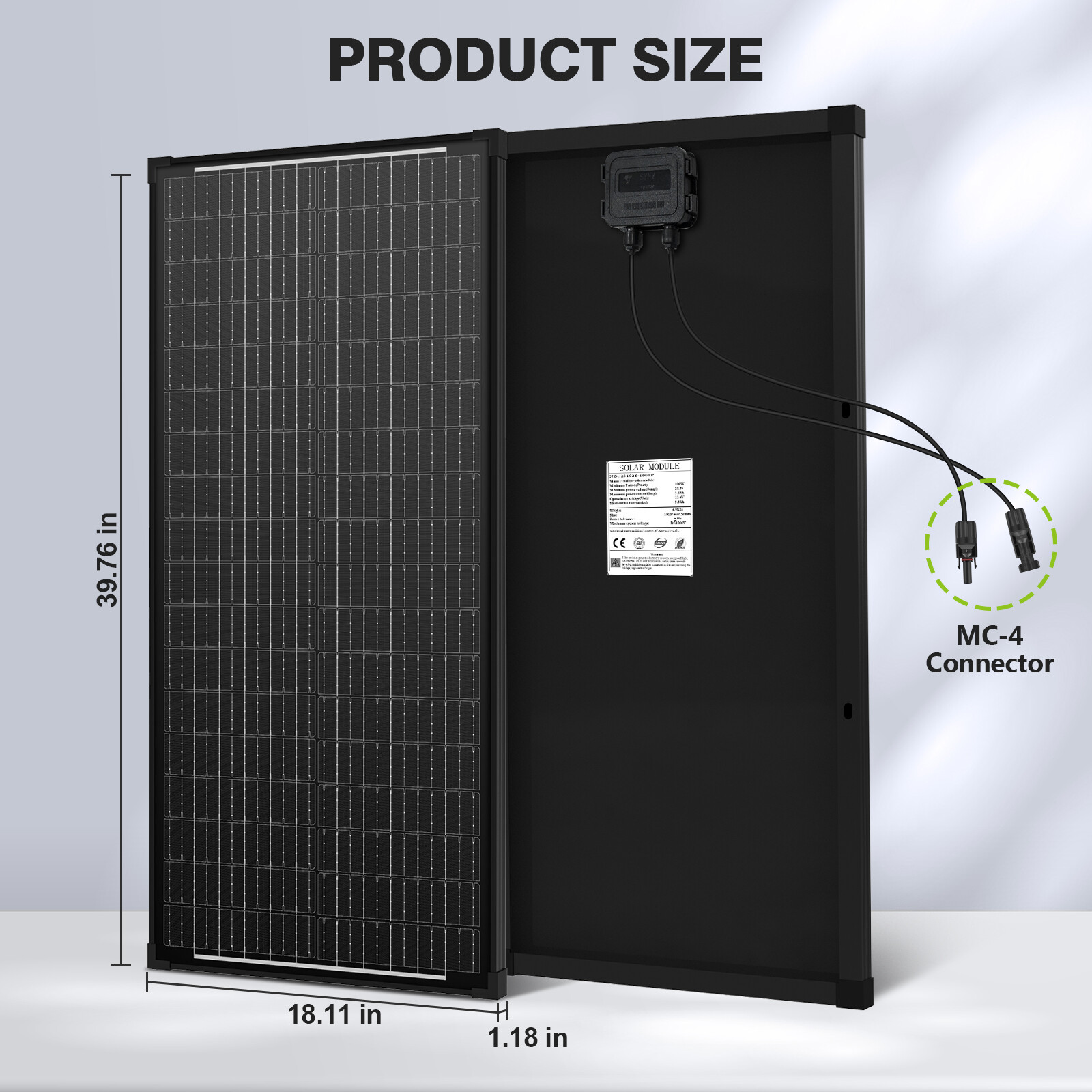 100W 200W 400W 1000W Watt Solar Panel Mono 12V N-Type Charger RV Home Off-Grid gallery