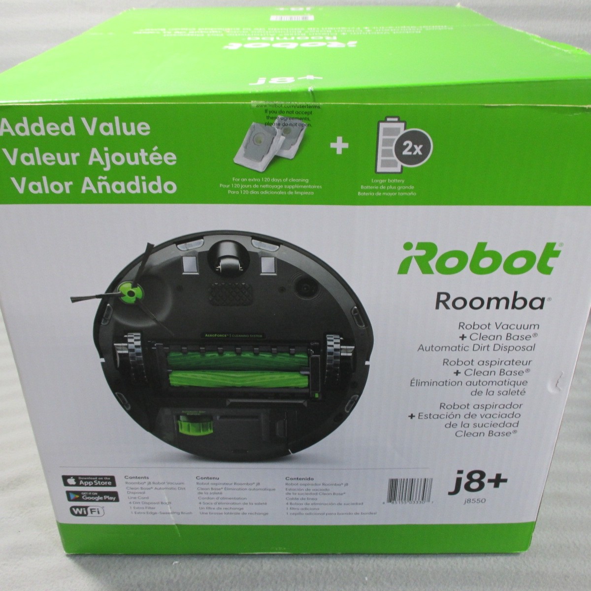 iRobot Roomba j8+ (8550) Wi-Fi Connected Self-Emptying Robot Vacuum ~~ NEW~~ gallery