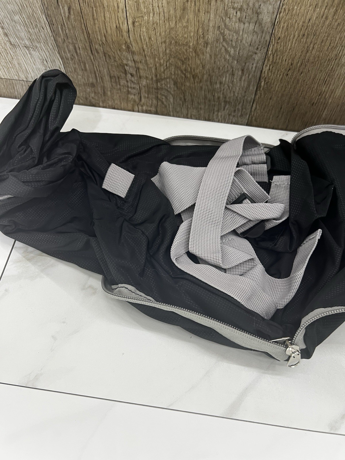 Backpack Packable Foldable Travel Bag Black Nylon MINT Extra Storage 3