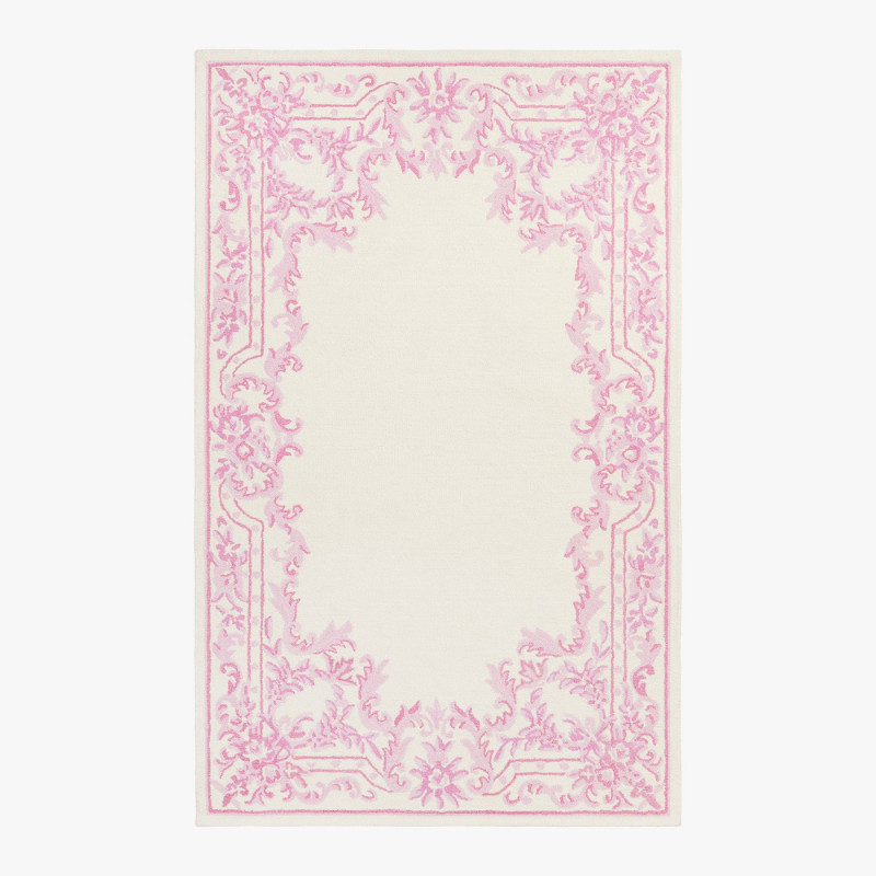 Potterybarn LoveShackFancy Ornate Border Rug Pink 3'x5' gallery