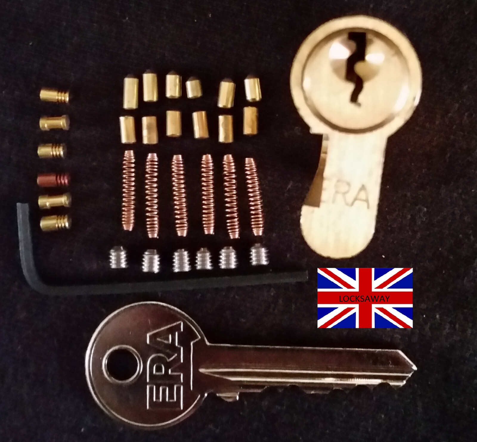 CUTAWAY RE-PINNABLE *ULTIMATE CHALLENGE* PRACTICE LOCK + extra pins British Made gallery