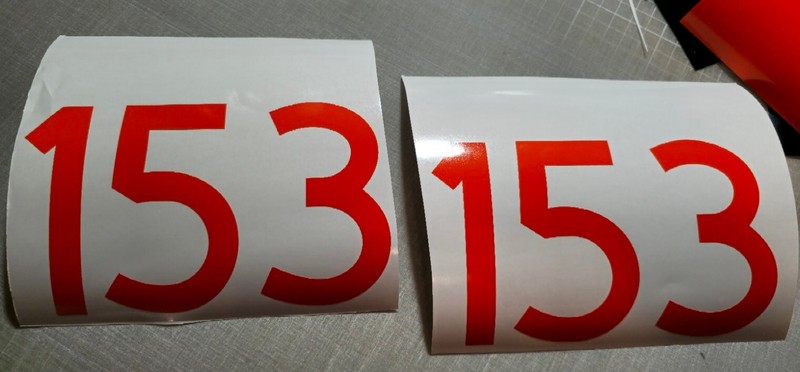 TWO Custom Mailbox Address Street Numbers Vinyl Decal House Business Door 3.0 gallery