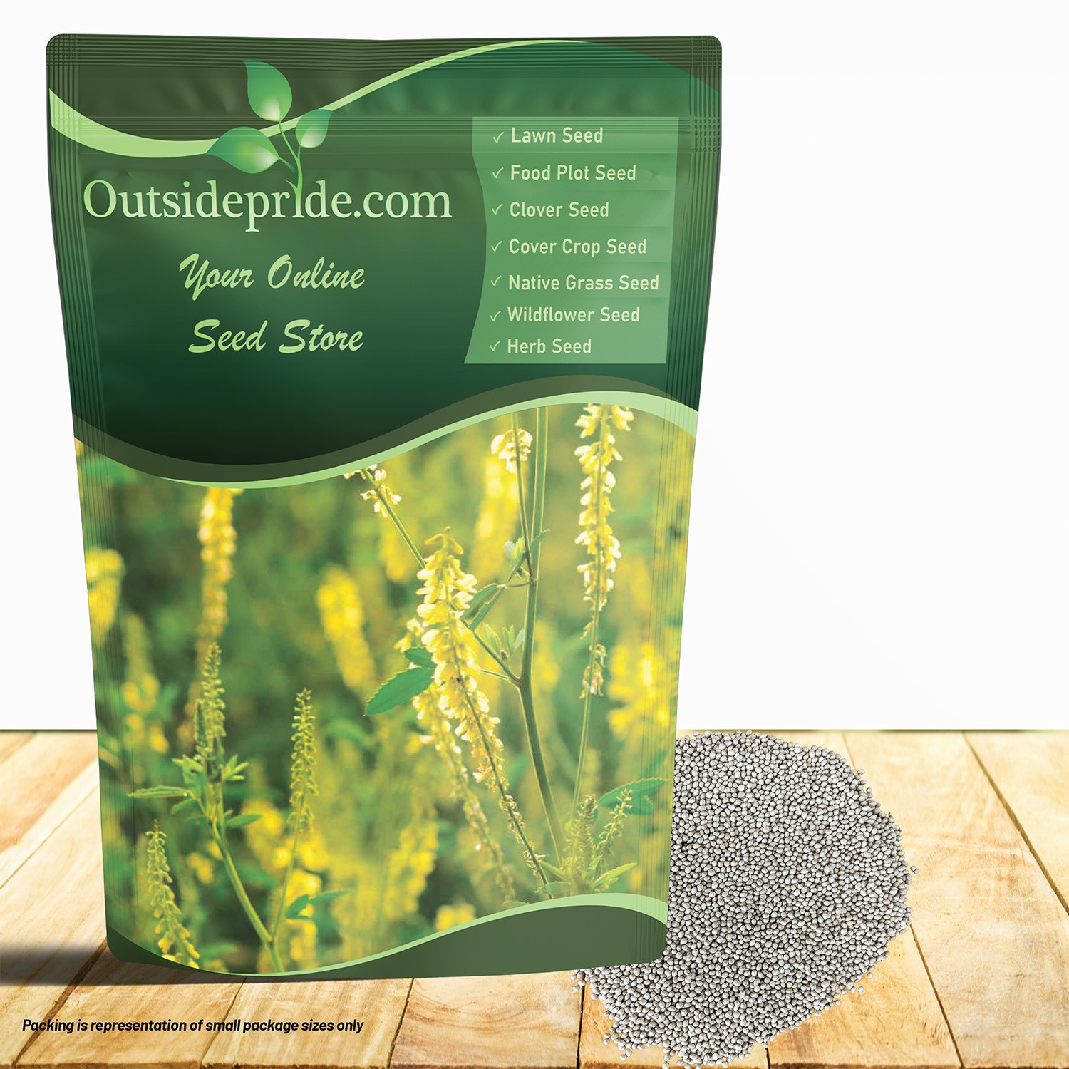5 LBS - Inoculated Drought Tolerant Bulk Yellow Sweet Clover Seeds - Great gallery