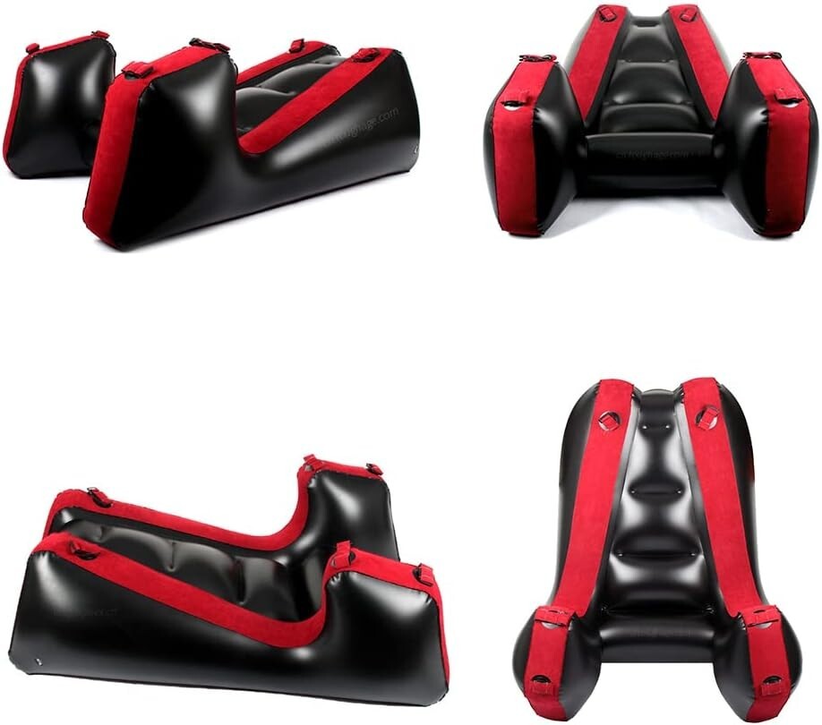 Inflatable SEX Sofa Bed, Portable Lounge Chair, Relaxation Tools Red No pump gallery