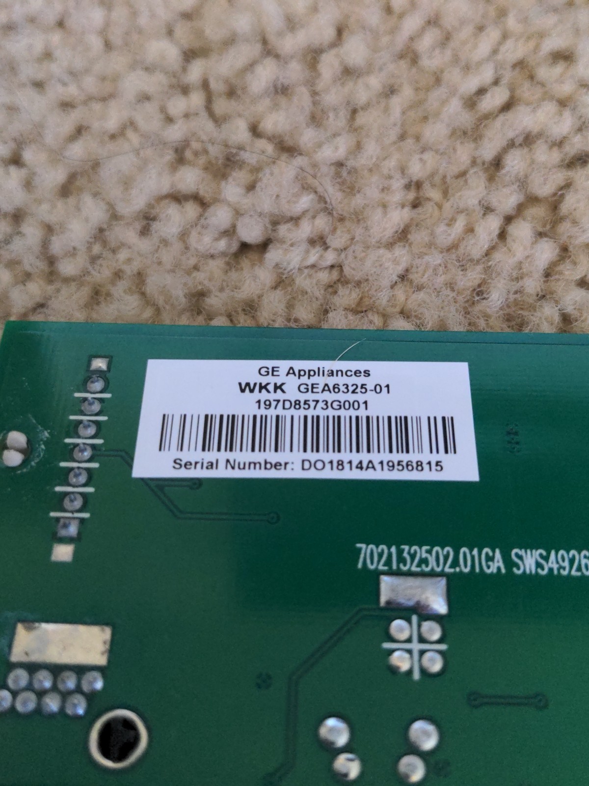 GE 197D8573G001 Refrigerator Control Board Humidity gallery