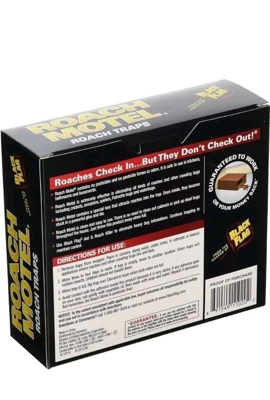 Black Flag Roach Motel Roach Bait & Glue Traps Pack of 12 = 24 Traps gallery