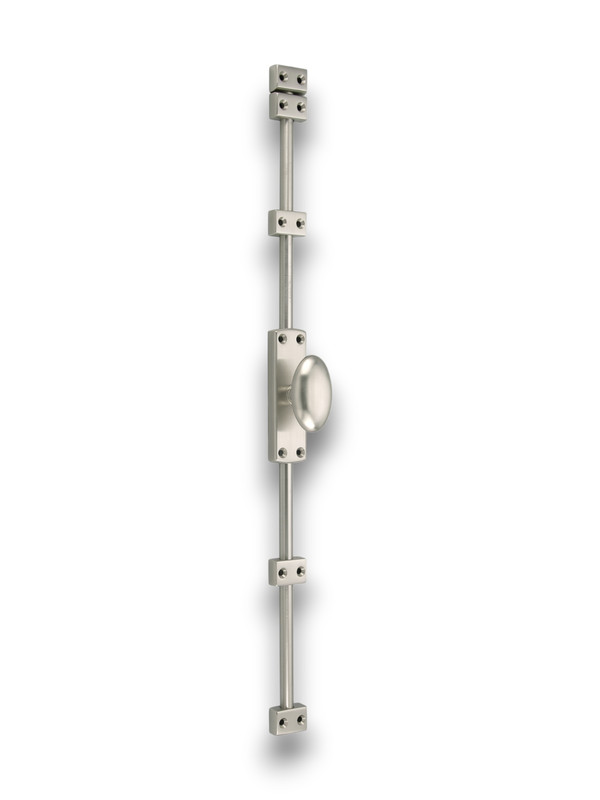 Solid Brass Egg Knob Cremone Bolt 1200Series CB-1200-75 Satin Nickel Hardware gallery
