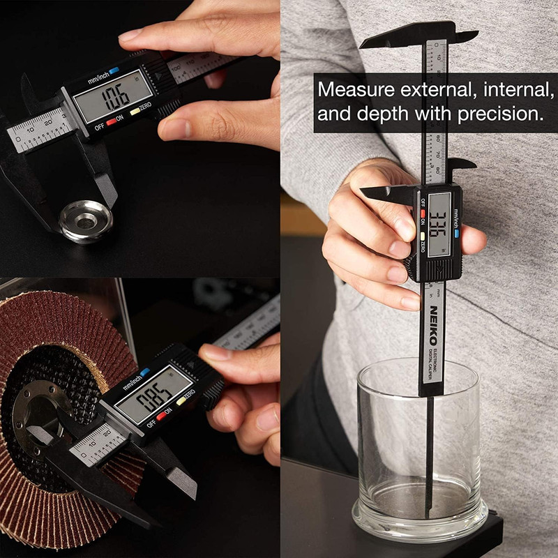 01417A 6” Digital Caliper | Electronic Measuring Tool | Range of 0-6”Or 0-150Mm gallery