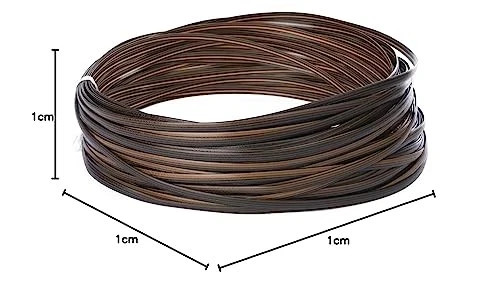 120 Ft Wicker Repair Kit, Plastic Wicker Repair Supplies, Gradient Dark Brown gallery
