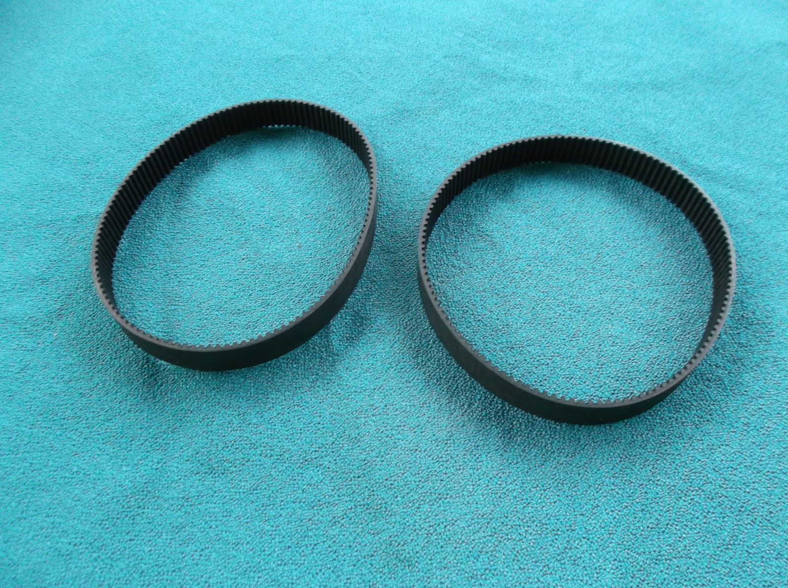 2 NEW DRIVE BELTS 150S3M384 FOR COMPRESSOR gallery