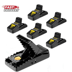 Hdama 6 Pack Mouse Trap Reusable Quick Kill Snap Traps for Indoor & Outdoor Use.