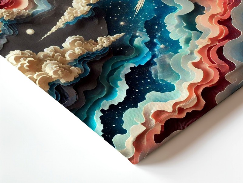 Wall Art Abstract Galaxy Space Cloudscape Celestial Nebula Canvas Print Decor gallery