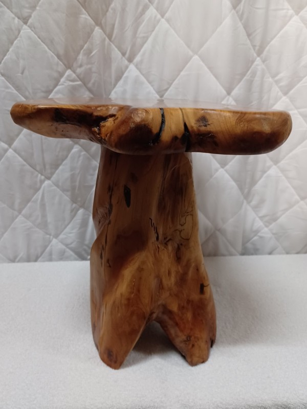 Tree Stump Stool Natural Edge Side Table, Plant Stand, Much More. L-57 gallery