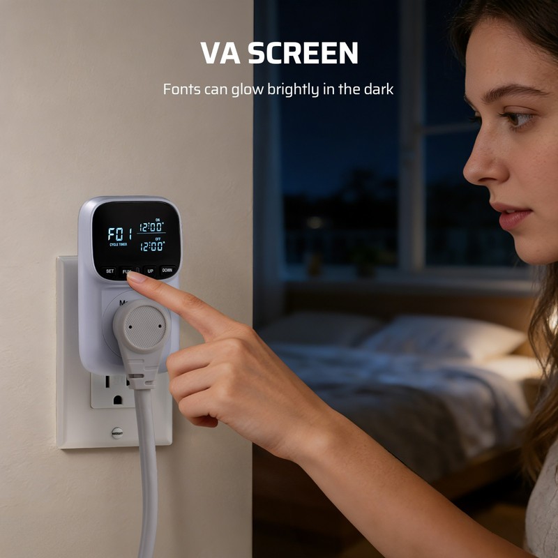 Digital Temperature Controller, Heavy Duty 15A/1800W Thermostat Outlet Plug, VA gallery