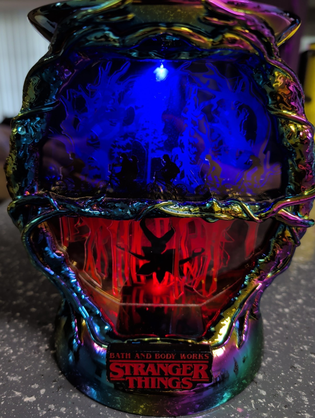 Bath & Body Works Stranger Things The Upside Down Light Up 3-Wick Candle Holder gallery