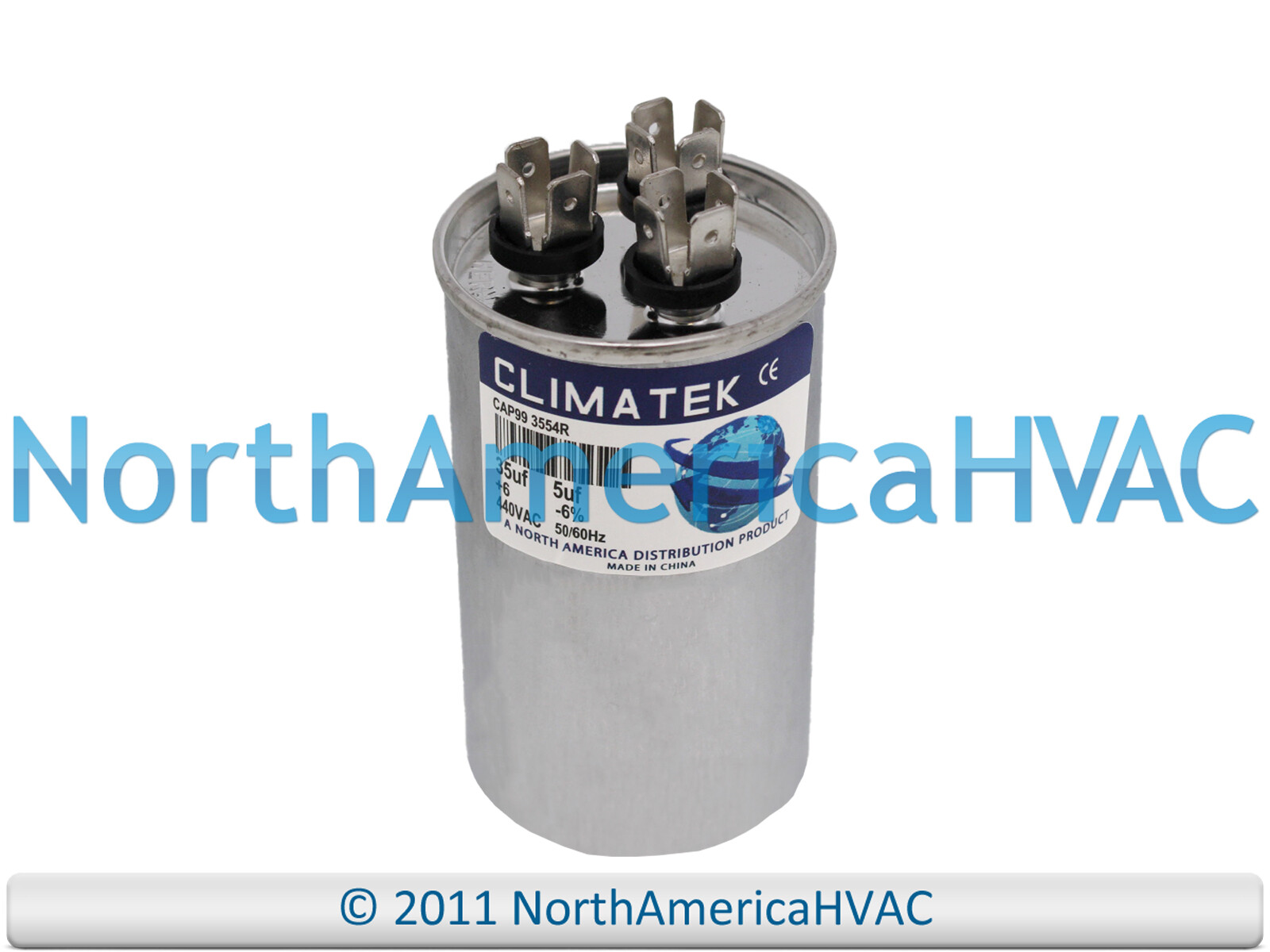 ClimaTek Dual Run Capacitor 35 + 5 uf MFD 370 Volt Fits Diversitech 3GR0535 gallery