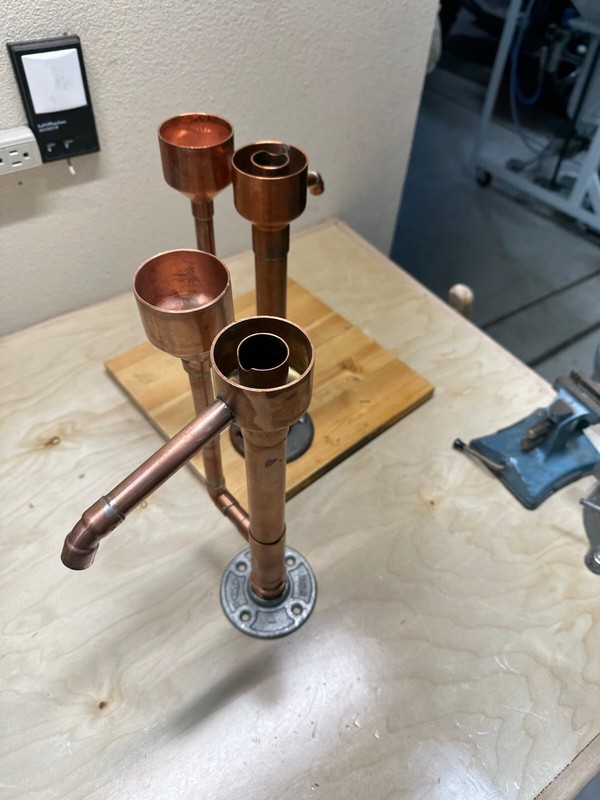 Handcrafted Copper Proofing Parrot for distilling. Fully assembled Free shipping gallery