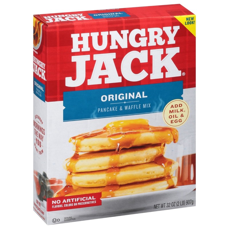 (3 Pack) Hungry Jack Original Pancake & Waffle Mix, 32 oz , Breakfast Baking Mix gallery