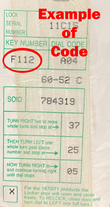 Master Lock Combination Override Key Cut to Your Code F101 - F984 gallery