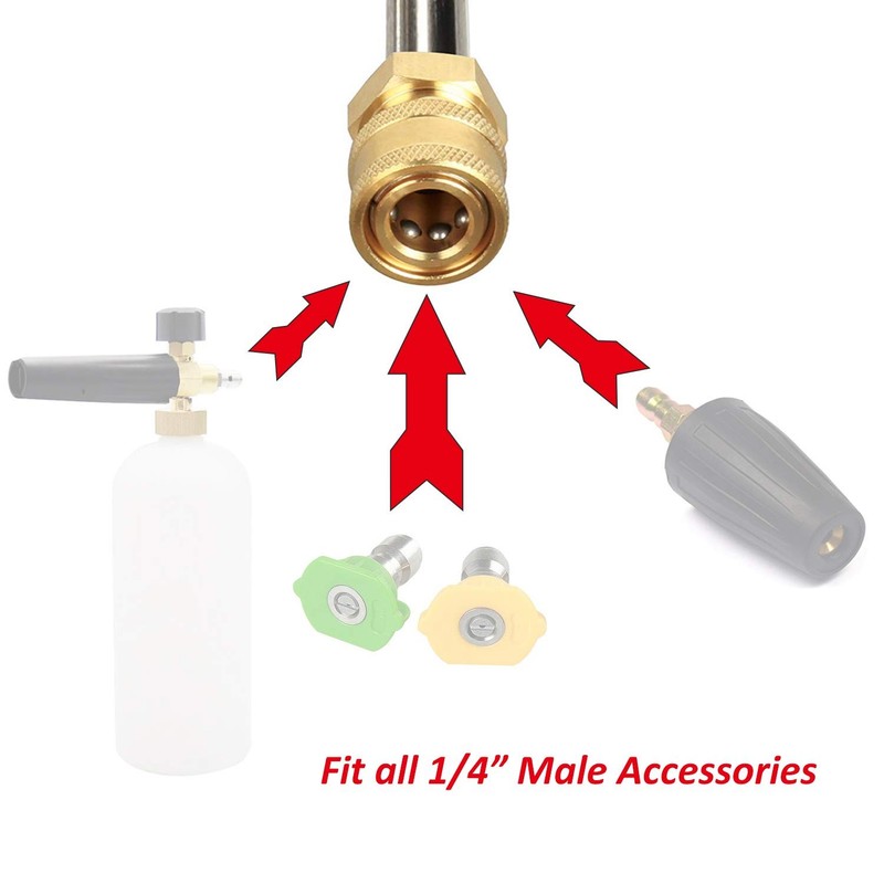 Pressure Washer Gun Adapter 1/4 Quick Connector Wand Fits Portland 1750 gallery