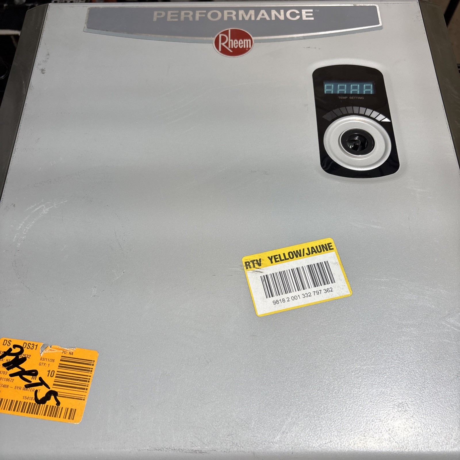 Rheem Performance 27 kw Self-Modulating 5.27 GPM Tankless Electric Water Heater gallery