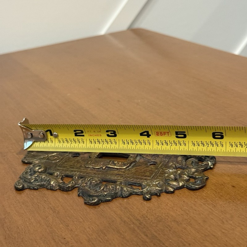 Vintage Virginia Metalcrafters Solid Brass Single Switch Plate Cover VM 24-17 gallery