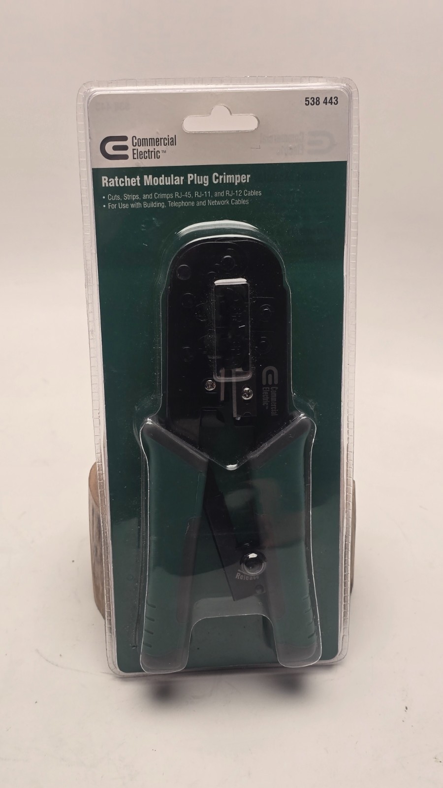 Commercial Electric - Ratchet Modular Plug Crimper RJ45 RJ11 RJ12 -Brand NEW! gallery