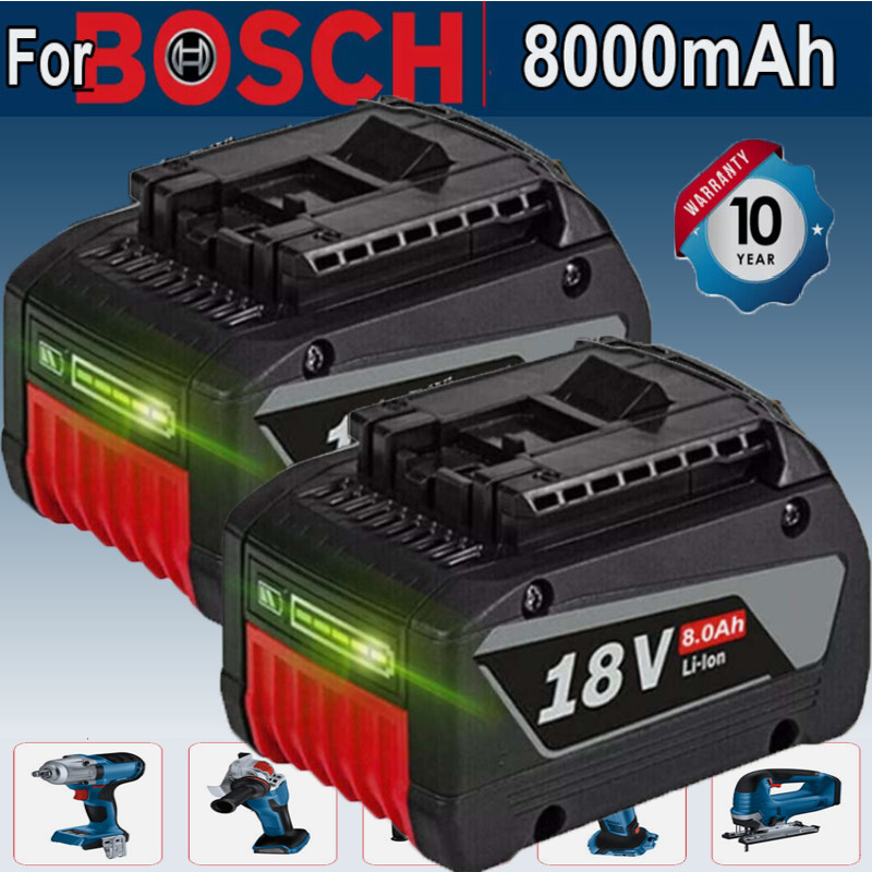2PACK For BOSCH BAT609 CORE 18 Volt 8.0Ah High Performance Battery BAT618 Li-ion gallery