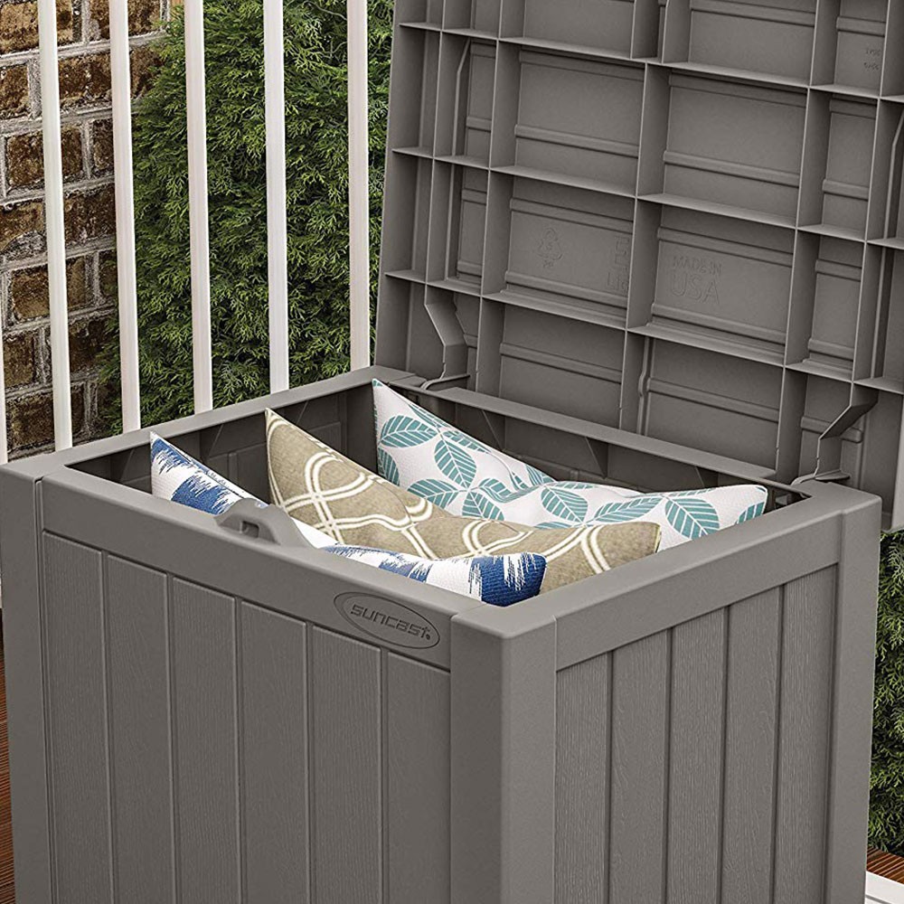 Suncast SS500ST 22 Gallon Small Resin Outdoor Patio Storage Deck Box (2 Pack) gallery