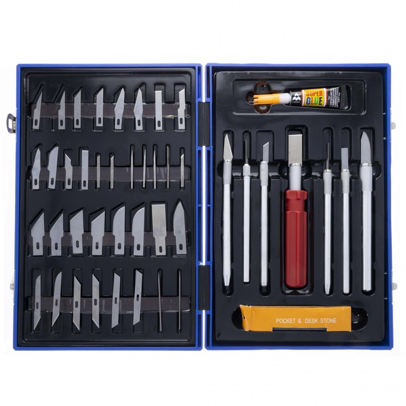 52pc Deluxe Utility Knife Complete Modeling Scrapbooking Set Craft and Hobby gallery